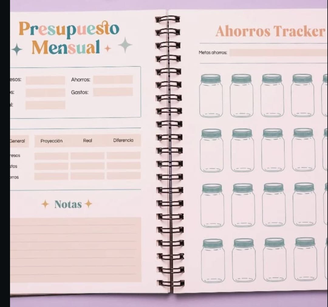 Interior de una agenda emprendedora pensada para empresarios